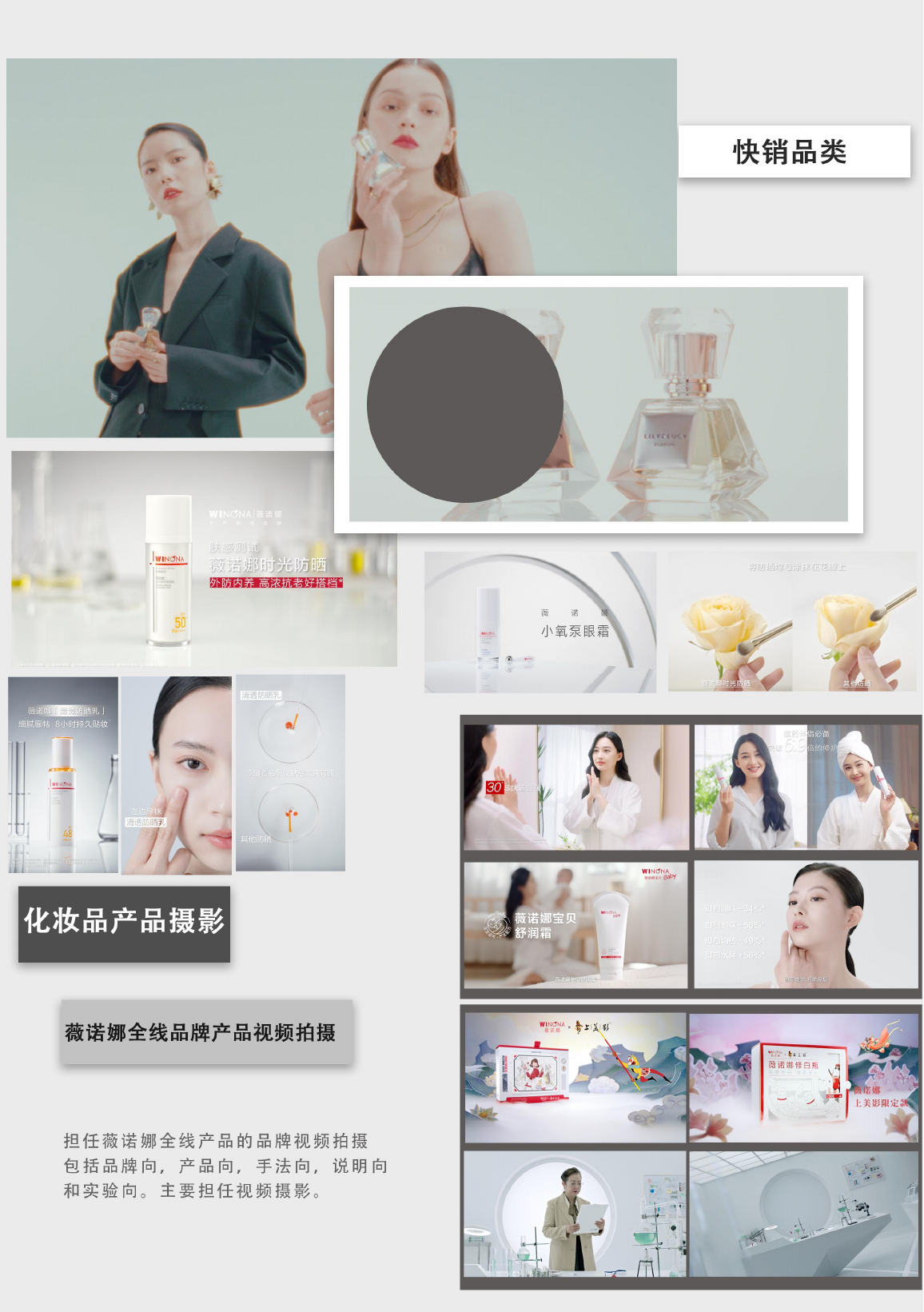 薇诺娜品牌内容体系 项目画面 1